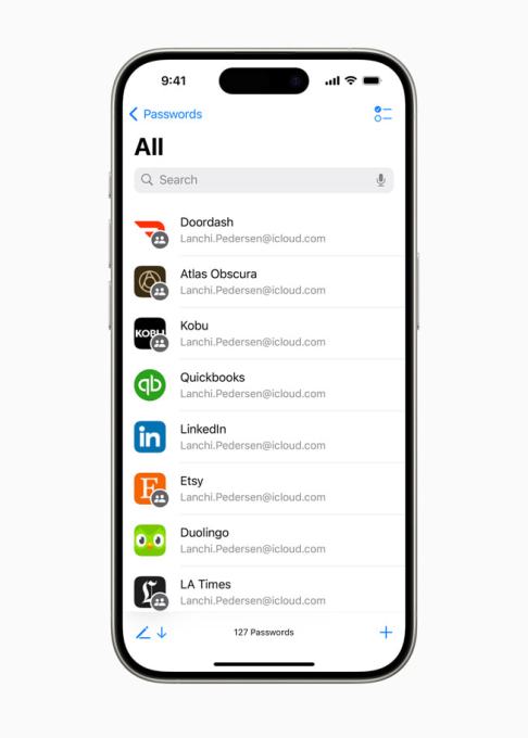 Apple's new Passwords app for iOS 18